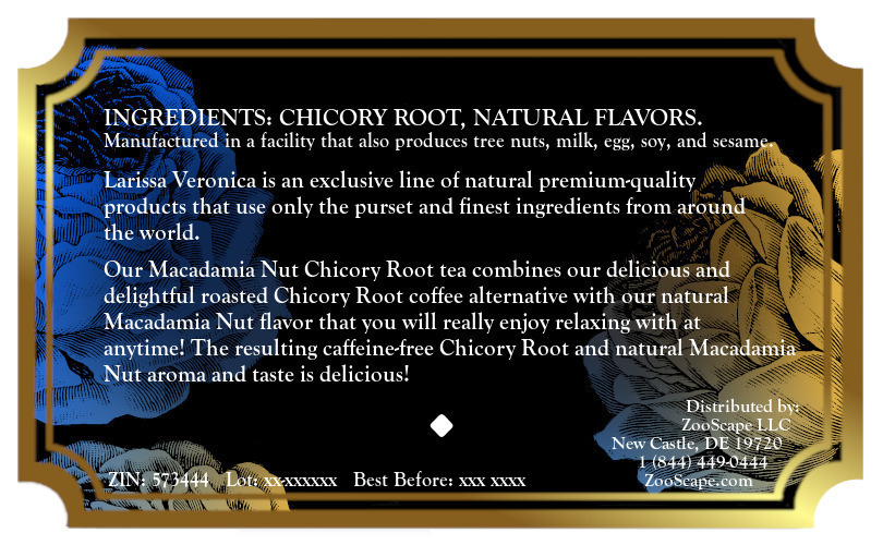 Macadamia Nut Chicory Root Tea <BR>(Single Serve K-Cup Pods)