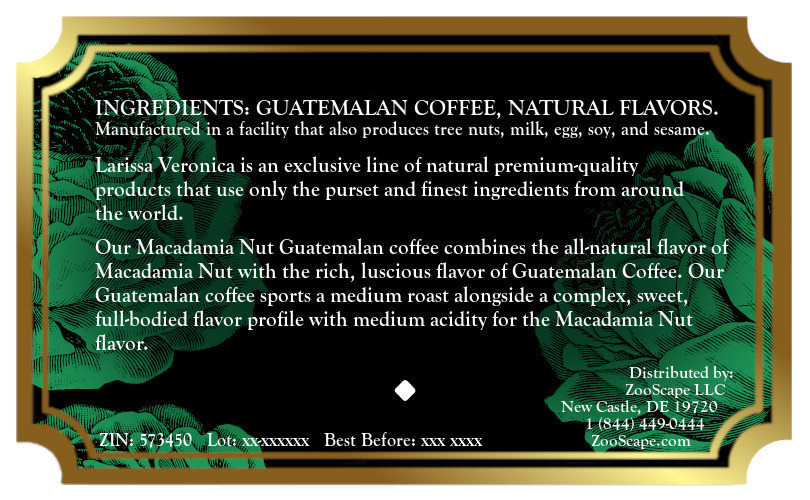 Macadamia Nut Guatemalan Coffee <BR>(Single Serve K-Cup Pods)