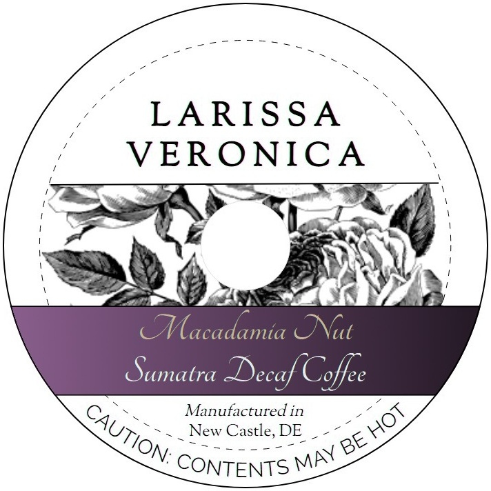 Macadamia Nut Sumatra Decaf Coffee <BR>(Single Serve K-Cup Pods)