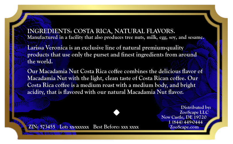 Macadamia Nut Costa Rica Coffee <BR>(Single Serve K-Cup Pods)