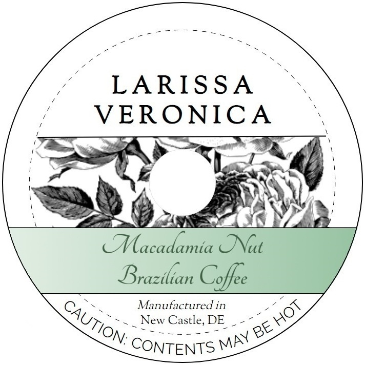 Macadamia Nut Brazilian Coffee <BR>(Single Serve K-Cup Pods)