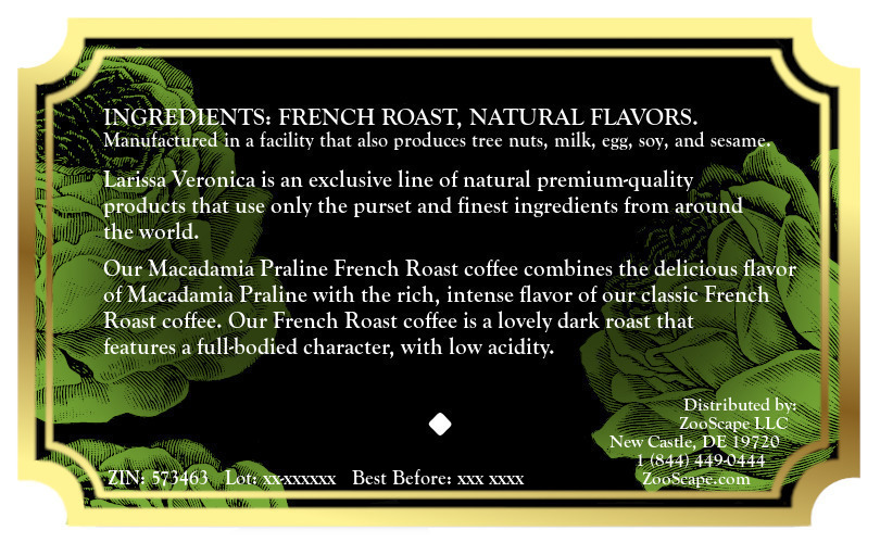 Macadamia Praline French Roast Coffee <BR>(Single Serve K-Cup Pods)