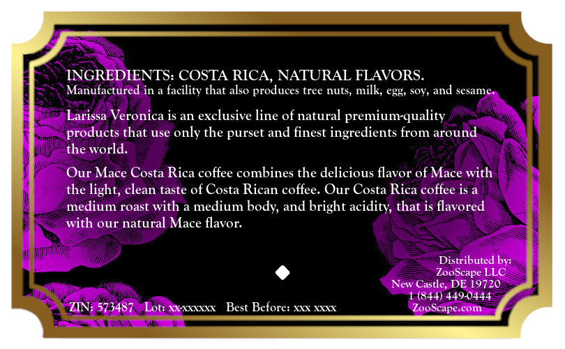 Mace Costa Rica Coffee <BR>(Single Serve K-Cup Pods)