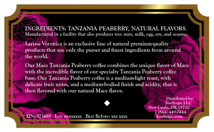 Mace Tanzania Peaberry Coffee <BR>(Single Serve K-Cup Pods)
