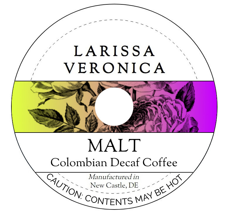 Malt Colombian Decaf Coffee <BR>(Single Serve K-Cup Pods)
