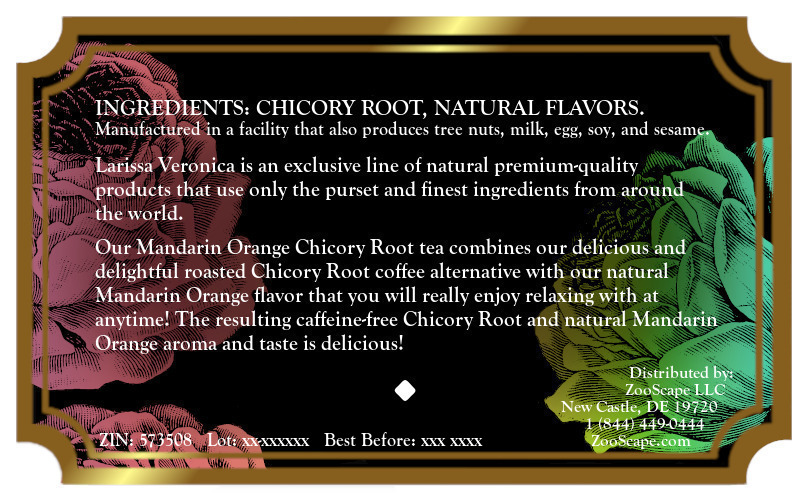 Mandarin Orange Chicory Root Tea <BR>(Single Serve K-Cup Pods)