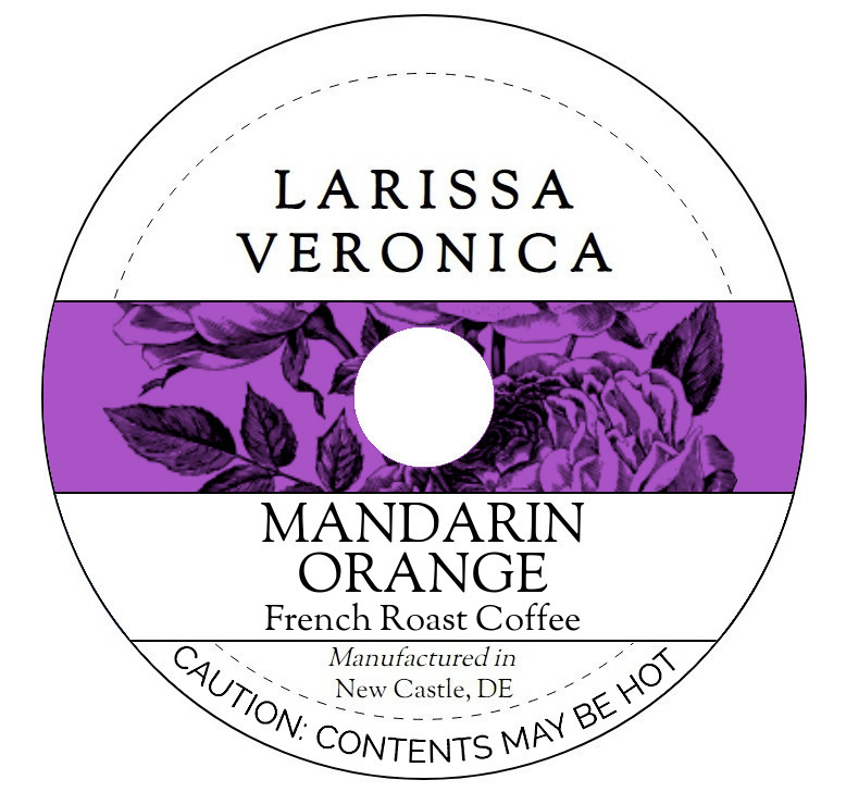 Mandarin Orange French Roast Coffee <BR>(Single Serve K-Cup Pods)