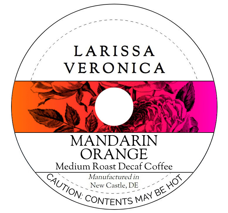 Mandarin Orange Medium Roast Decaf Coffee <BR>(Single Serve K-Cup Pods)