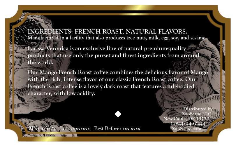 Mango French Roast Coffee <BR>(Single Serve K-Cup Pods)