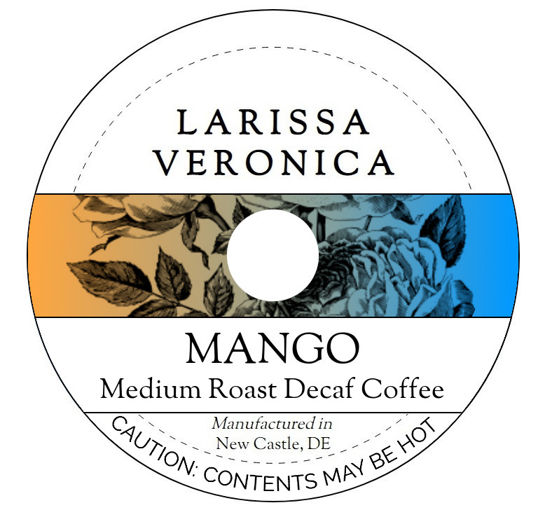 Mango Medium Roast Decaf Coffee <BR>(Single Serve K-Cup Pods)