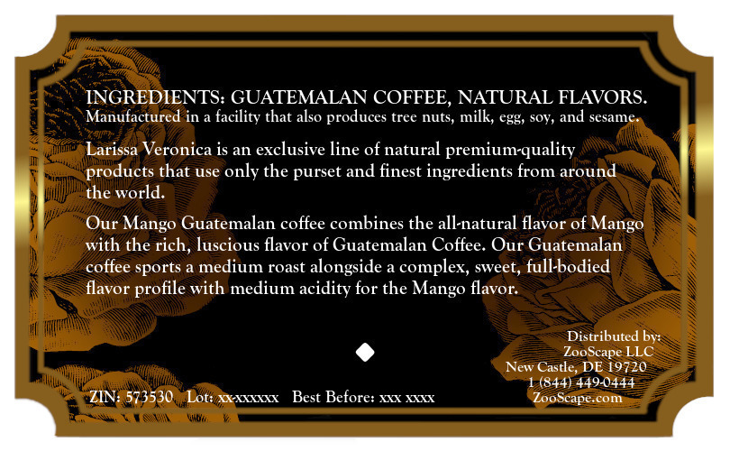 Mango Guatemalan Coffee <BR>(Single Serve K-Cup Pods)