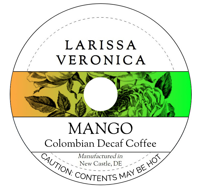 Mango Colombian Decaf Coffee <BR>(Single Serve K-Cup Pods)