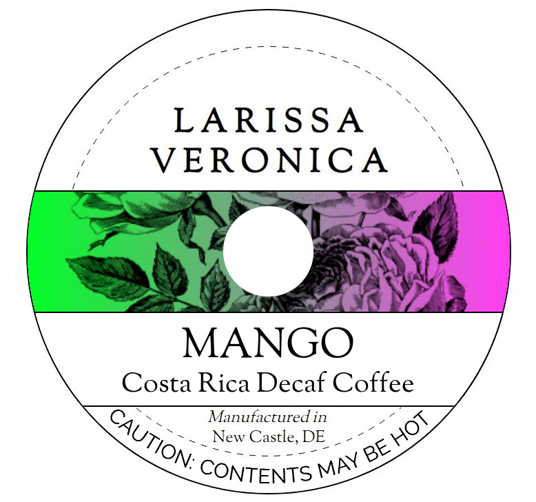 Mango Costa Rica Decaf Coffee <BR>(Single Serve K-Cup Pods)