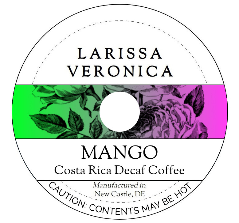 Mango Costa Rica Decaf Coffee <BR>(Single Serve K-Cup Pods)