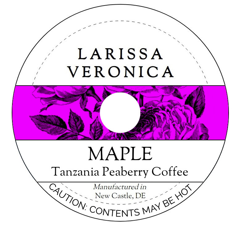 Maple Tanzania Peaberry Coffee <BR>(Single Serve K-Cup Pods)
