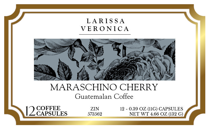 Maraschino Cherry Guatemalan Coffee <BR>(Single Serve K-Cup Pods) - Label