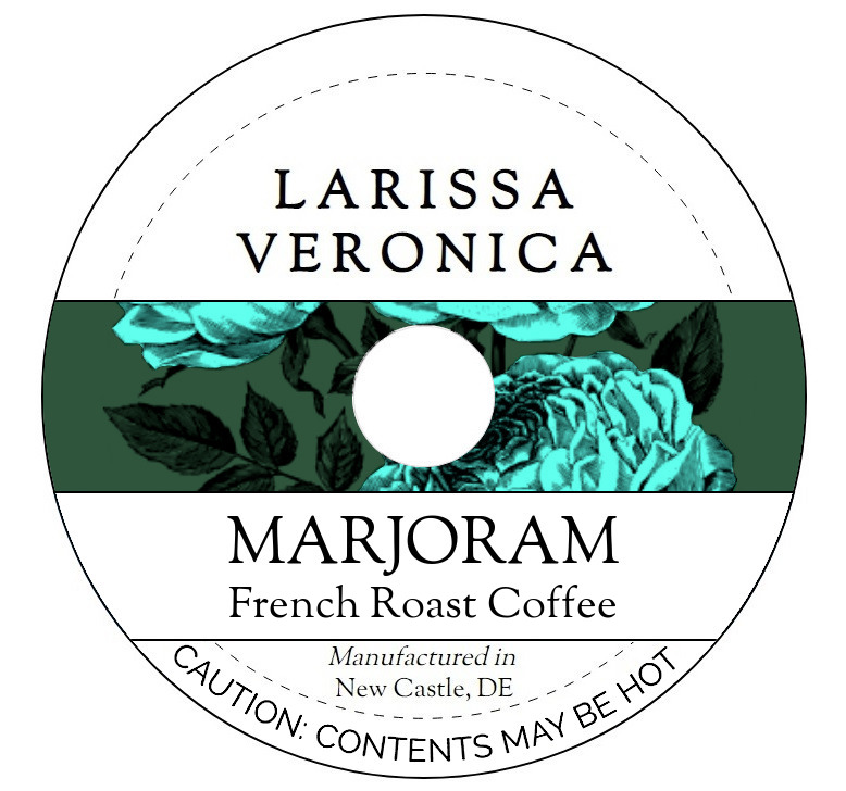 Marjoram French Roast Coffee <BR>(Single Serve K-Cup Pods)