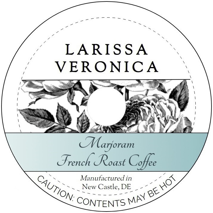 Marjoram French Roast Coffee <BR>(Single Serve K-Cup Pods)