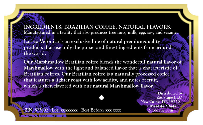 Marshmallow Brazilian Coffee <BR>(Single Serve K-Cup Pods)