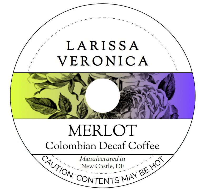 Merlot Colombian Decaf Coffee <BR>(Single Serve K-Cup Pods)