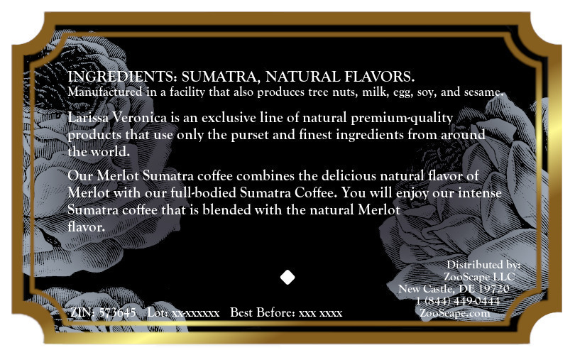 Merlot Sumatra Coffee <BR>(Single Serve K-Cup Pods)