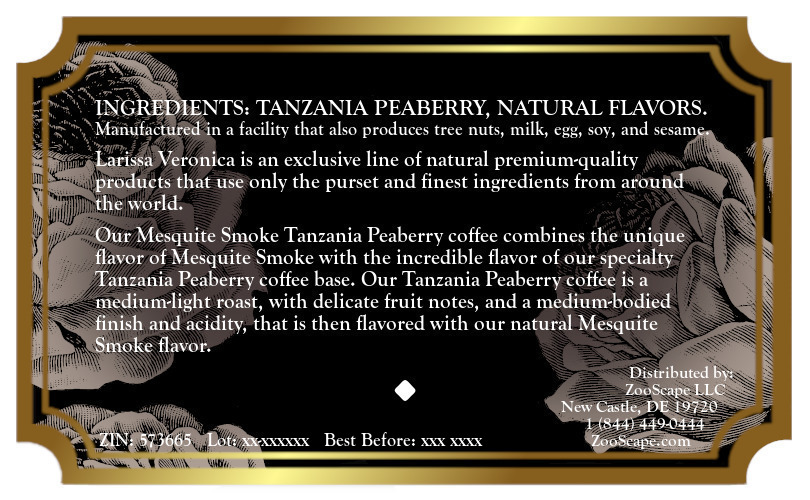 Mesquite Smoke Tanzania Peaberry Coffee <BR>(Single Serve K-Cup Pods)