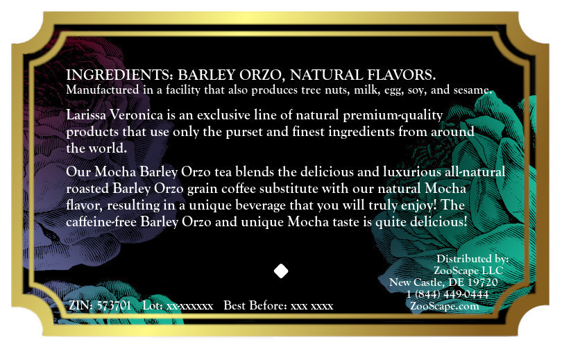 Mocha Barley Orzo Tea <BR>(Single Serve K-Cup Pods)