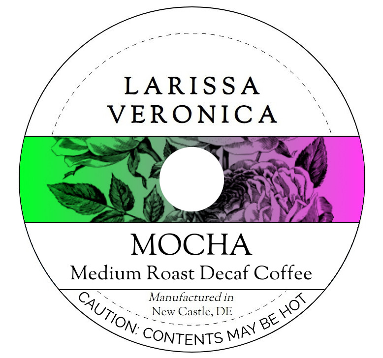 Mocha Medium Roast Decaf Coffee <BR>(Single Serve K-Cup Pods)