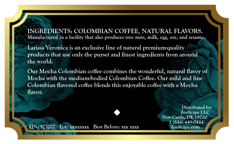 Mocha Colombian Coffee <BR>(Single Serve K-Cup Pods)
