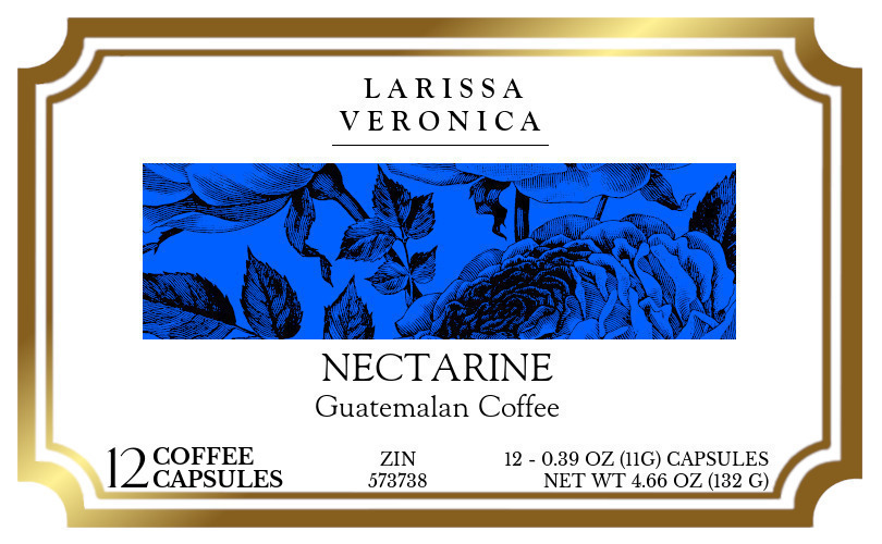 Nectarine Guatemalan Coffee <BR>(Single Serve K-Cup Pods) - Label
