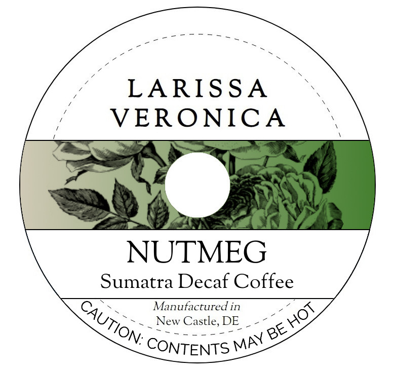 Nutmeg Sumatra Decaf Coffee <BR>(Single Serve K-Cup Pods)