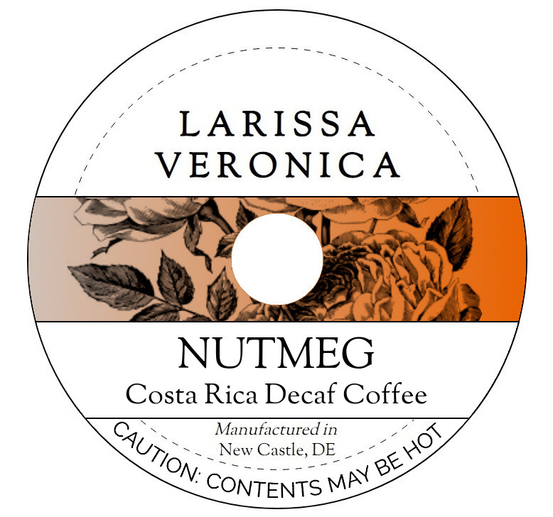 Nutmeg Costa Rica Decaf Coffee <BR>(Single Serve K-Cup Pods)