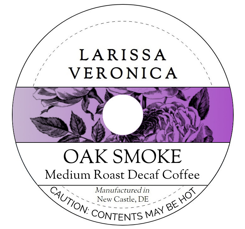 Oak Smoke Medium Roast Decaf Coffee <BR>(Single Serve K-Cup Pods)