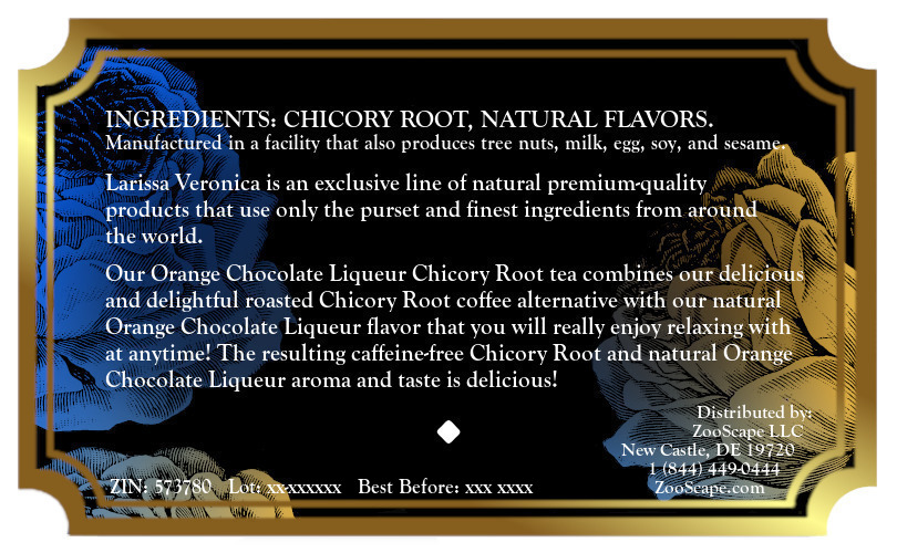 Orange Chocolate Liqueur Chicory Root Tea <BR>(Single Serve K-Cup Pods)