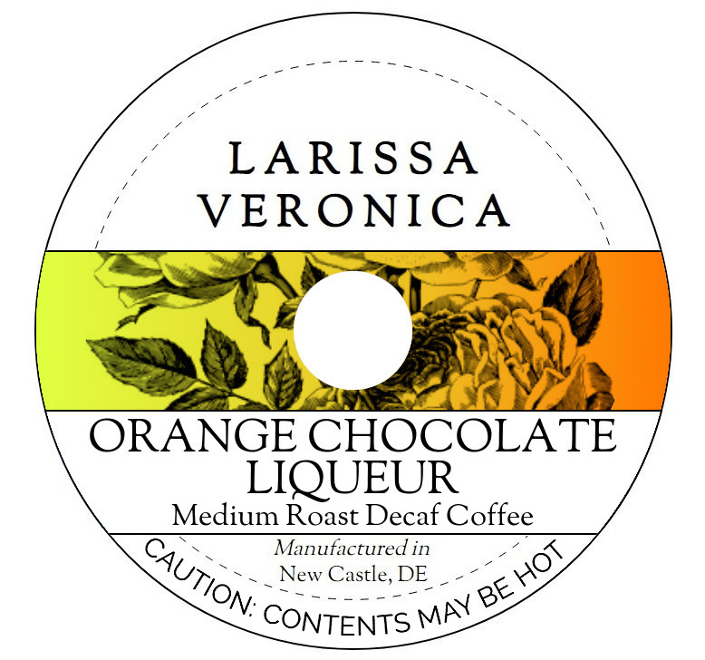 Orange Chocolate Liqueur Medium Roast Decaf Coffee <BR>(Single Serve K-Cup Pods)