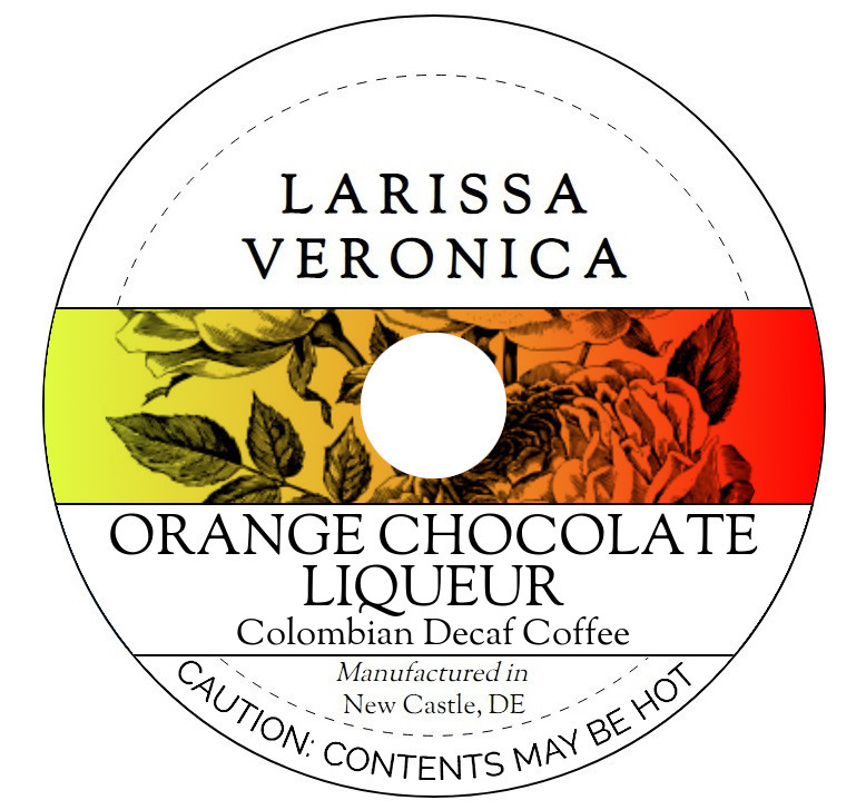 Orange Chocolate Liqueur Colombian Decaf Coffee <BR>(Single Serve K-Cup Pods)