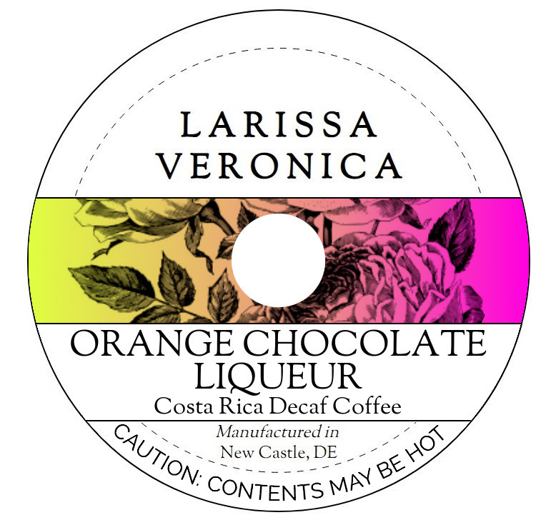 Orange Chocolate Liqueur Costa Rica Decaf Coffee <BR>(Single Serve K-Cup Pods)