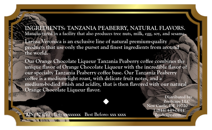Orange Chocolate Liqueur Tanzania Peaberry Coffee <BR>(Single Serve K-Cup Pods)