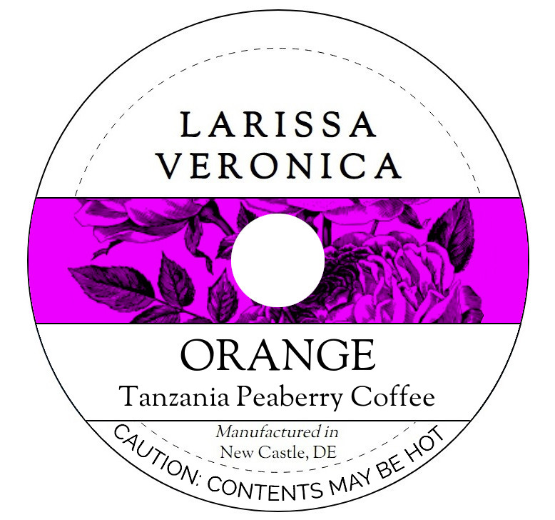 Orange Tanzania Peaberry Coffee <BR>(Single Serve K-Cup Pods)