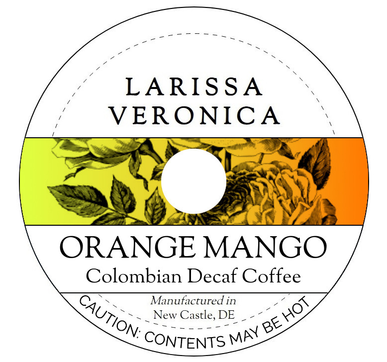 Orange Mango Colombian Decaf Coffee <BR>(Single Serve K-Cup Pods)