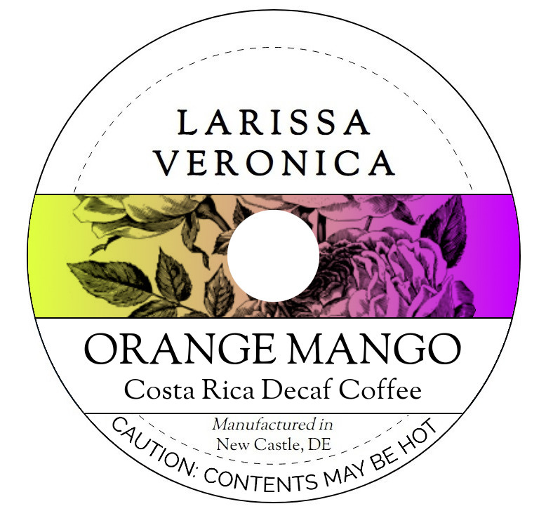 Orange Mango Costa Rica Decaf Coffee <BR>(Single Serve K-Cup Pods)