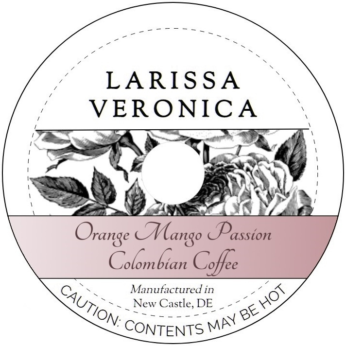 Orange Mango Passion Colombian Coffee <BR>(Single Serve K-Cup Pods)