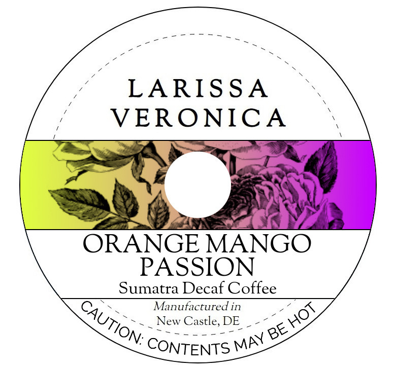 Orange Mango Passion Sumatra Decaf Coffee <BR>(Single Serve K-Cup Pods)