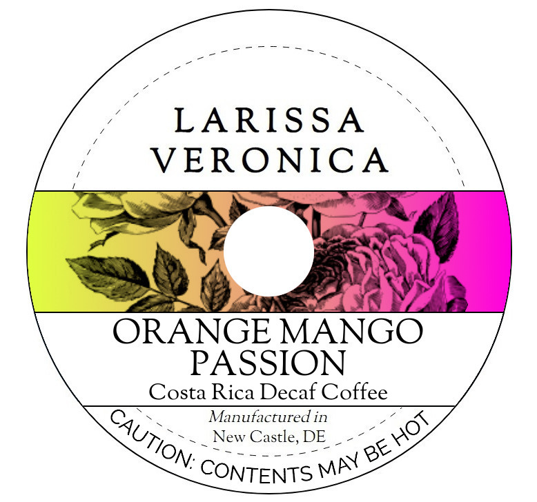 Orange Mango Passion Costa Rica Decaf Coffee <BR>(Single Serve K-Cup Pods)