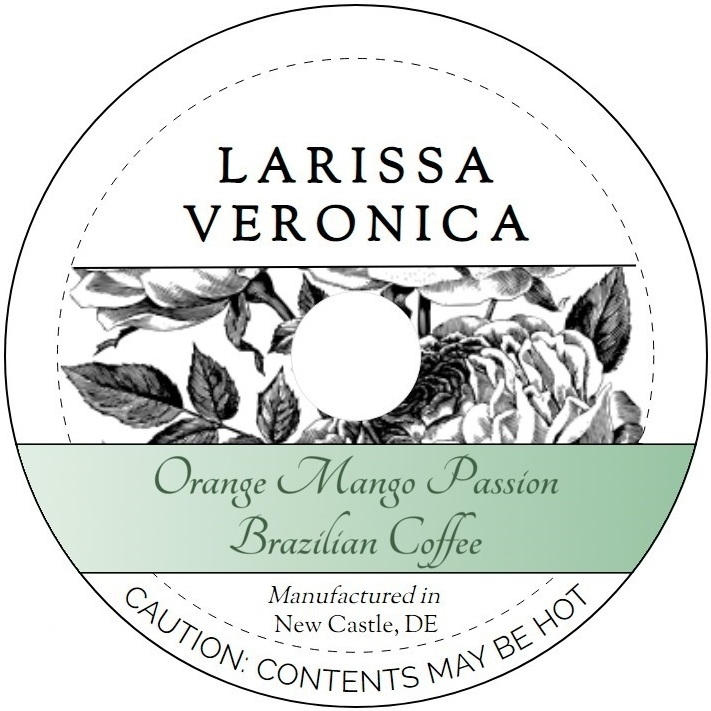 Orange Mango Passion Brazilian Coffee <BR>(Single Serve K-Cup Pods)