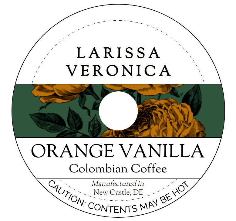 Orange Vanilla Colombian Coffee <BR>(Single Serve K-Cup Pods)