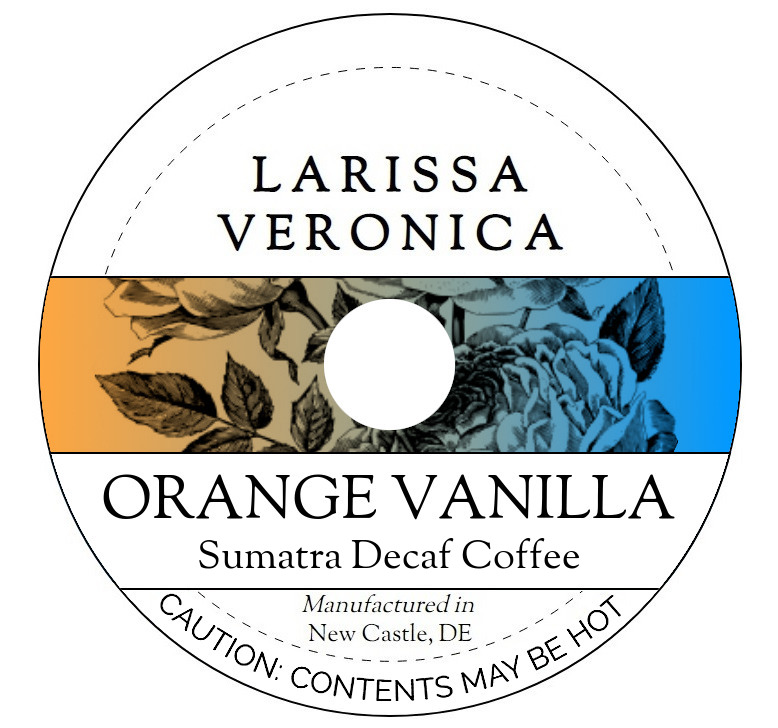 Orange Vanilla Sumatra Decaf Coffee <BR>(Single Serve K-Cup Pods)