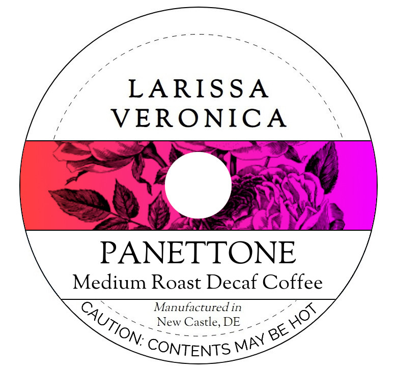 Panettone Medium Roast Decaf Coffee <BR>(Single Serve K-Cup Pods)