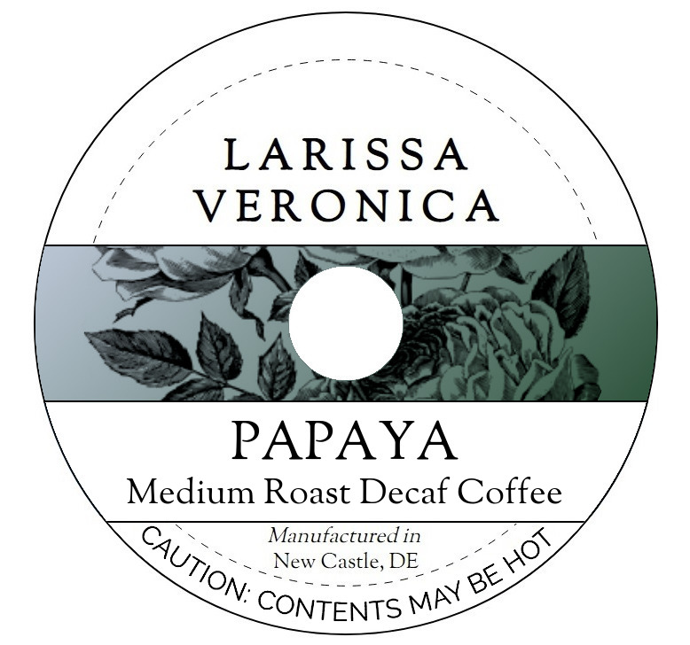 Papaya Medium Roast Decaf Coffee <BR>(Single Serve K-Cup Pods)