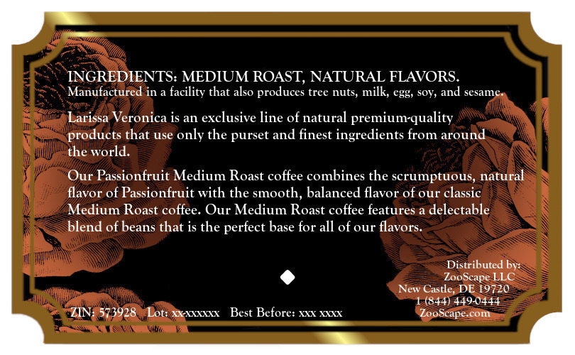 Passionfruit Medium Roast Coffee <BR>(Single Serve K-Cup Pods)